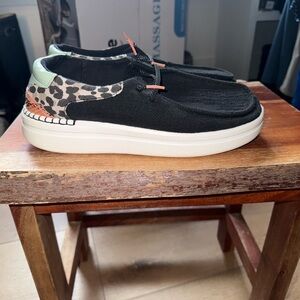 Hey Dude Wendy Rise Funk Black Size 8